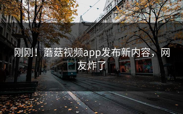 刚刚！蘑菇视频app发布新内容，网友炸了
