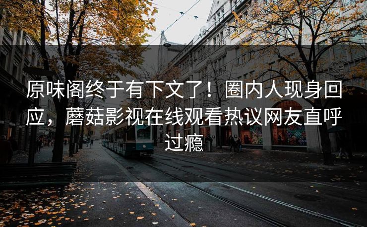 原味阁终于有下文了！圈内人现身回应，蘑菇影视在线观看热议网友直呼过瘾